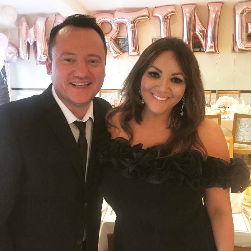 Eddie Cullen with Martine McCutcheon Eddie Cullen with Martine McCutcheon